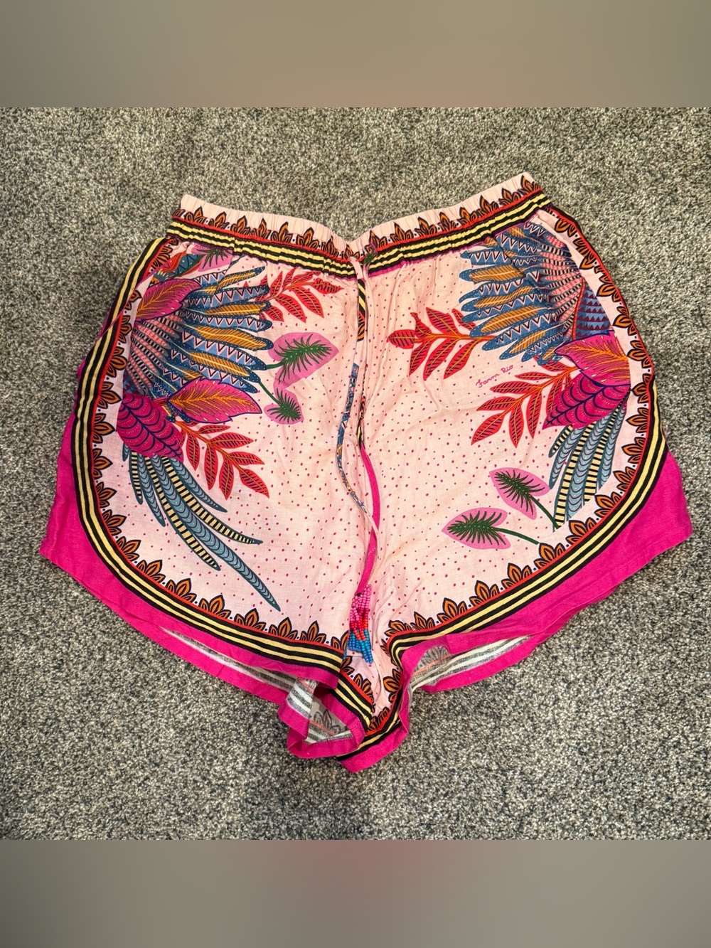 FARM Rio Hot Pink Tropical Print Shorts